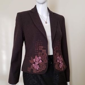 Bandolino Women’s Cute Floral Blazer Size 4